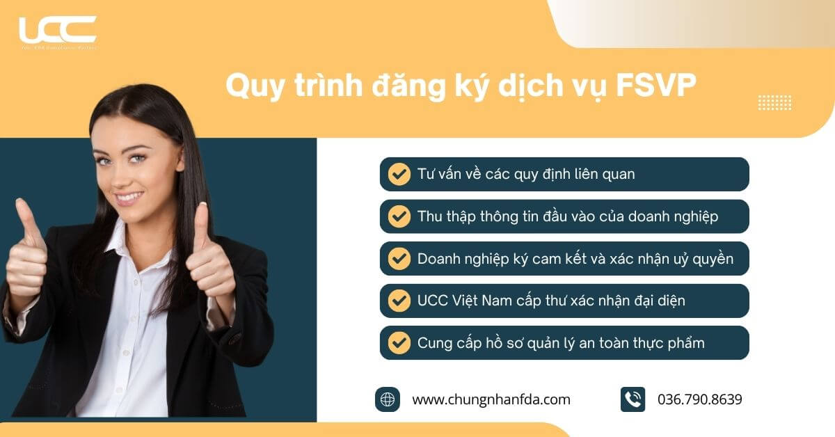 Quy trình đăng ký dịch vụ đại diện FSVP tại UCC Việt Nam