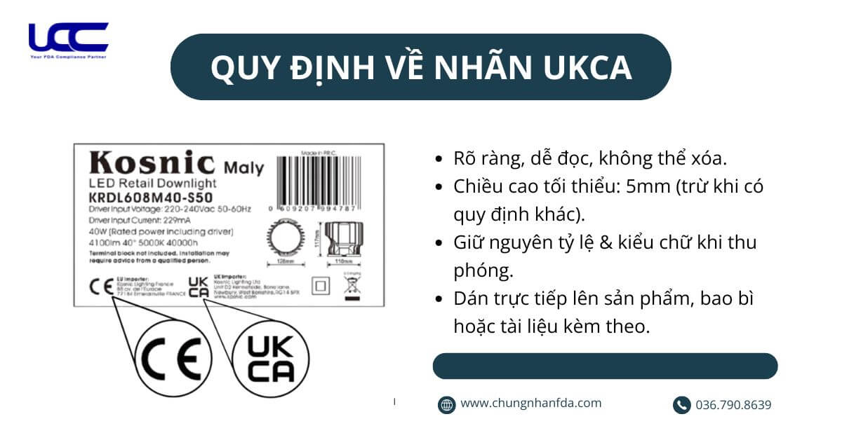 Quy định về nhãn UKCA