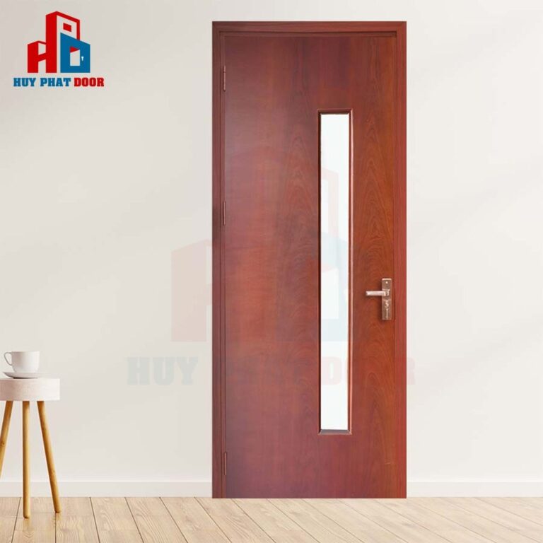 Cửa gỗ công nghiệp MDF Veneer-P1G1-Căm Xe-3