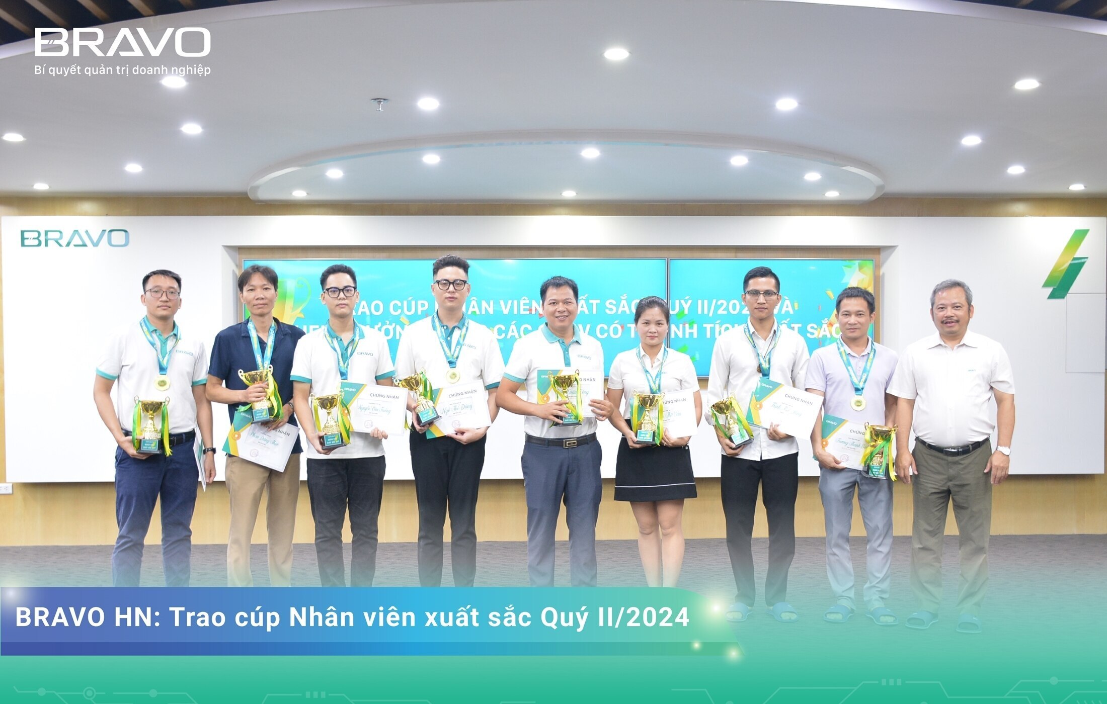 BRAVO HN trao cúp NVXS Quý II/2024 