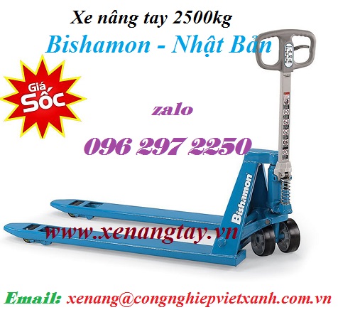 Xe nâng tay 2500kg Bishamon