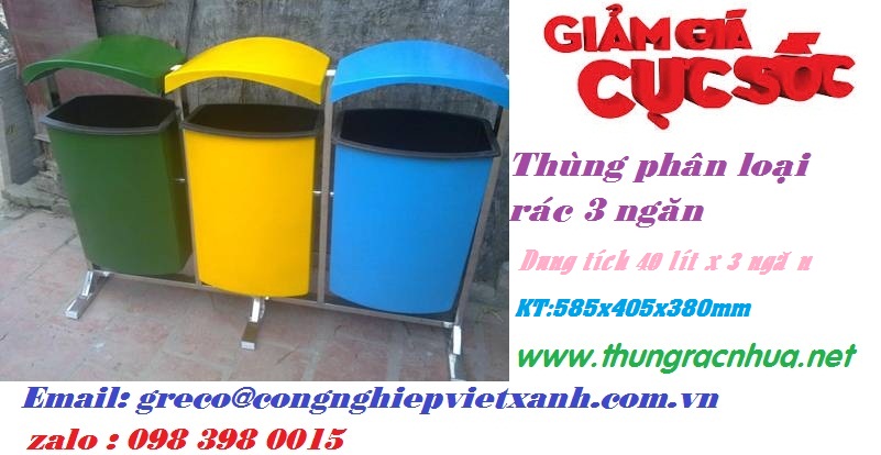 Thùng rác Việt Xanh Plastic