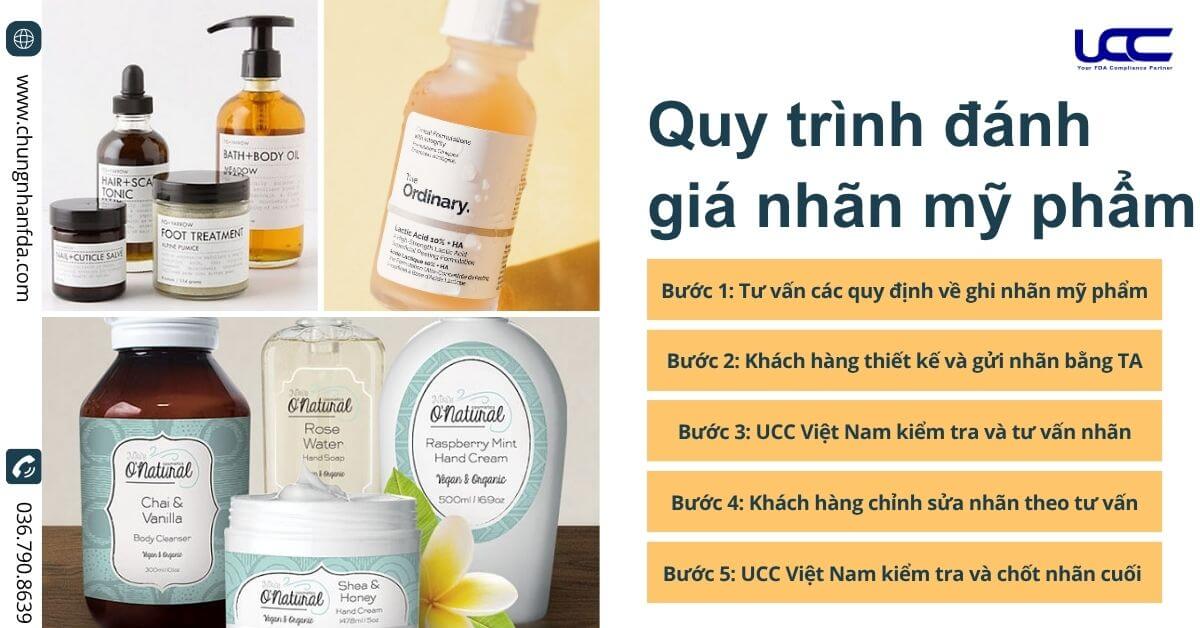 Quy trình đánh giá nhãn mỹ phẩm 