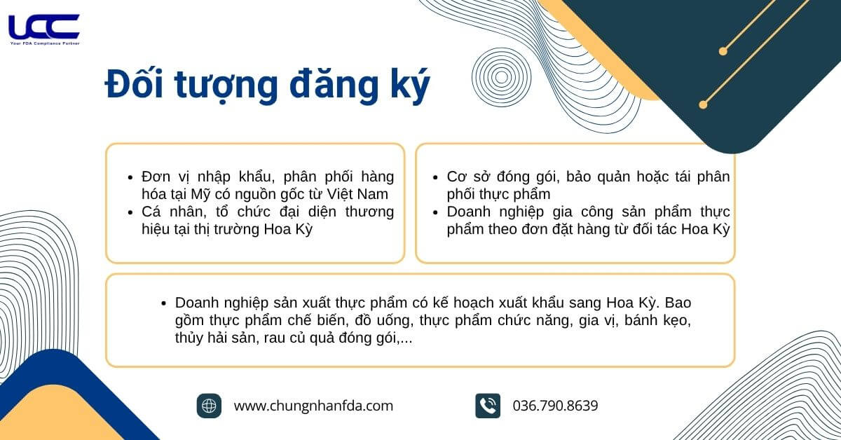 Đối tượng cần đăng ký