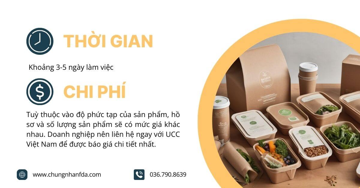 Thời gian và chi phí đăng ký chứng nhận FDA thực phẩm là yếu tố được rất nhiều doanh nghiệp quan tâm