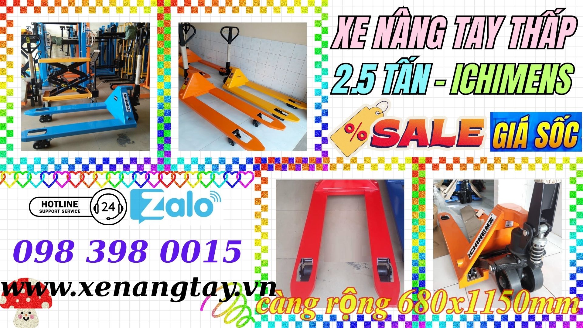 Hướng dẫn sử dụng xe nâng tay