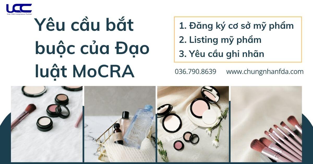 Yêu cầu bắt buộc của Đạo luật MoCRA