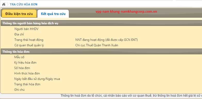 tra cứu hóa đơn trực tiếp