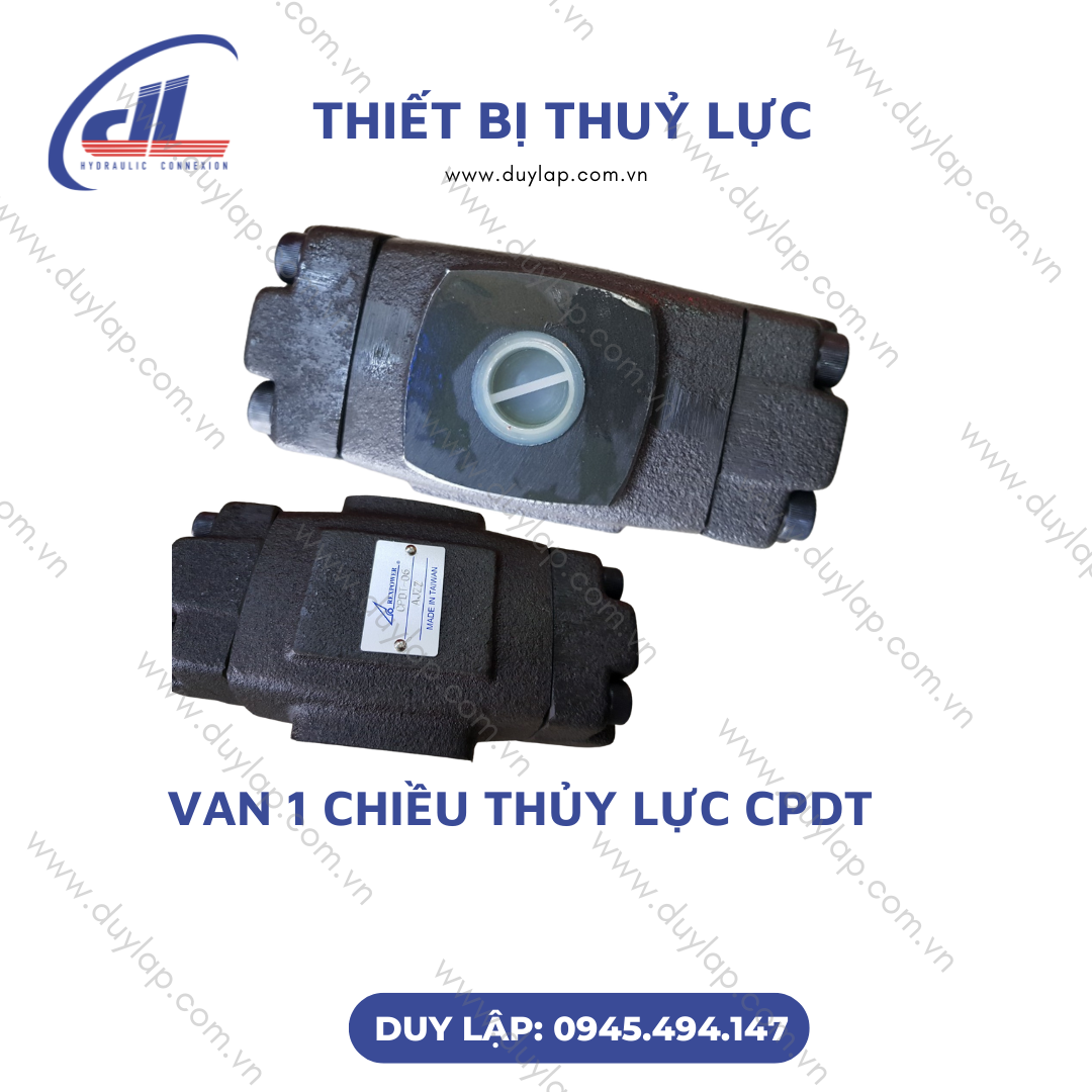 Van 1 chiều thủy lực CPDT giúp nâng cao hiệu quả sử dụng
