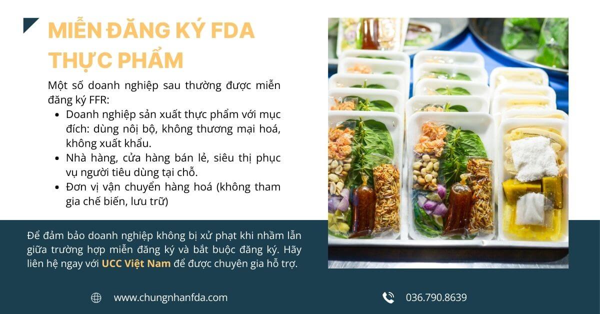 Các đối tượng được miễn đăng ký