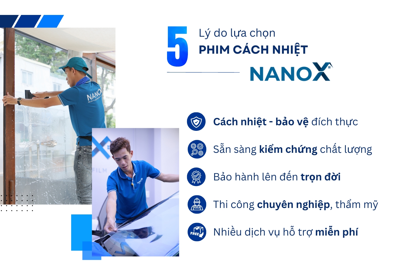 Lý do lựa chọn dán phim cách nhiệt NanoX