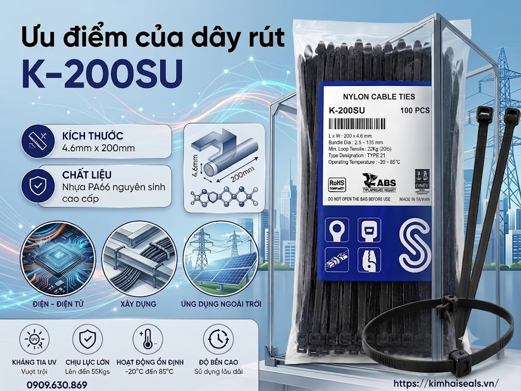Ưu điểm của dây rút K-200SU