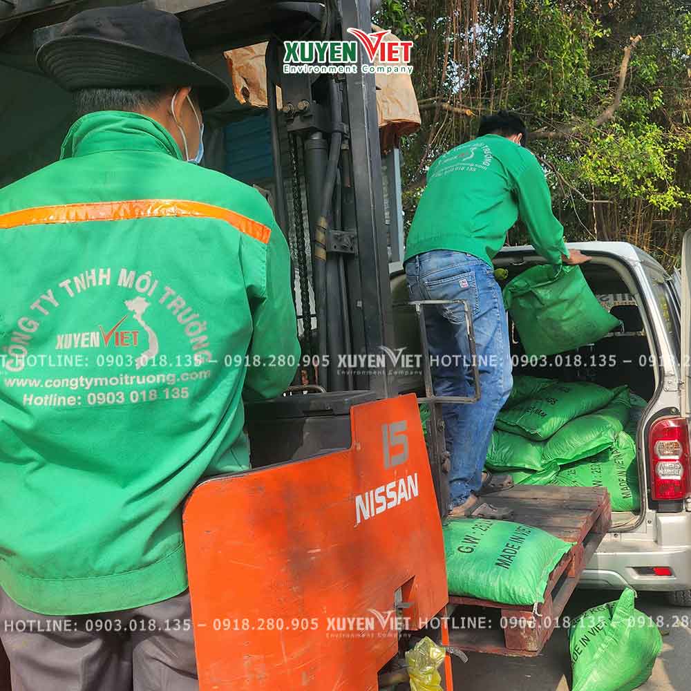 Than hoat tinh gao dua dang vien CH 2 - Than hoạt tính dạng viên nén – chuyên khử mùi, lọc nước, xử lý khí thải hiệu quả