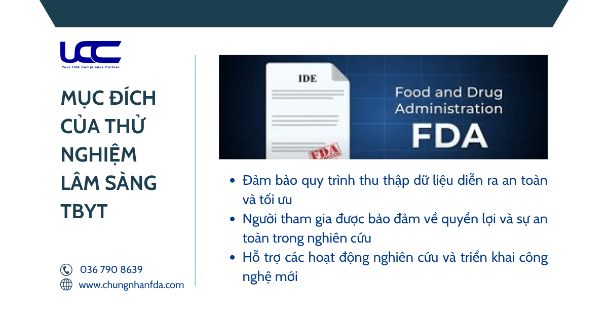 Mục đích của thử nghiệm lâm sàng TBYT 