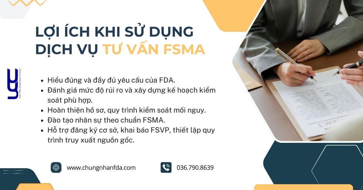 Lợi ích của dịch vụ tư vấn FSMA