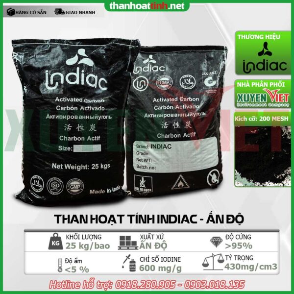 than hoat tinh Indiac an do dang bot 600x600 - Tỷ lệ pha than hoạt tính bột đạt hiệu quả cao trong xử lý nước thải