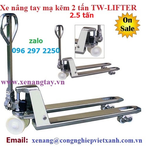 Xe nâng tay thấp inox