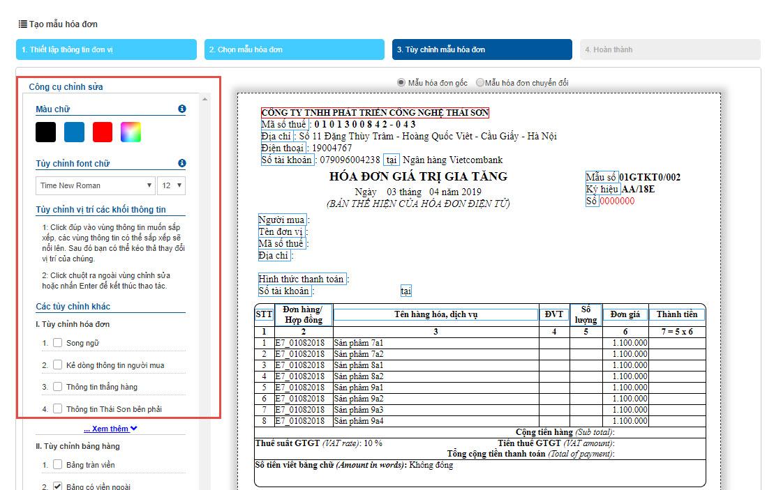 Những thông số được điều chỉnh hoàn toàn phù hợp theo quy định của pháp luật