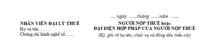 Mẫu kê khai số 01-2/GTGT