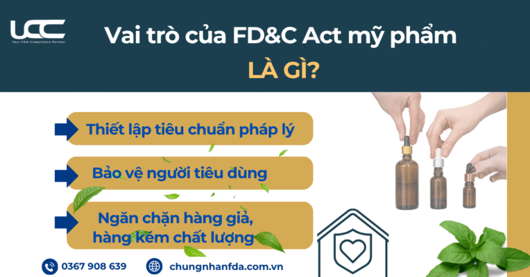 Vai trò của FD&C Act mỹ phẩm là gì?