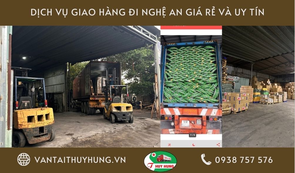 Các tuyến chính của dịch vụ giao hàng đi Nghệ An của VẬN TẢI THỦY HÙNG