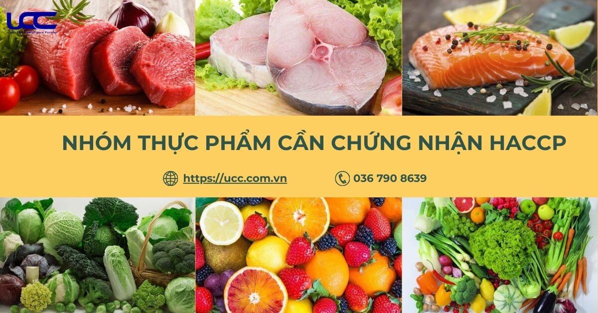 Danh sách thực phẩm cần chứng nhận HACPP