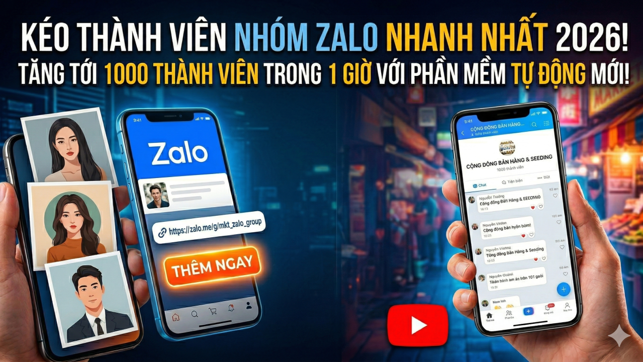 Hướng dẫn cách kéo 1000 member gr zalo mới nhất