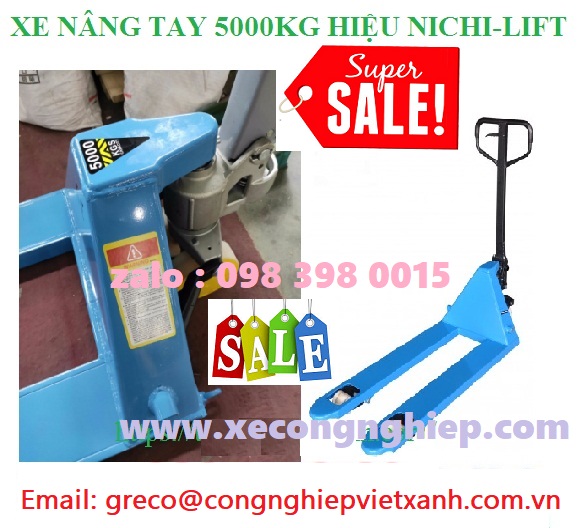 Xe nâng tay 5000kg Nichi Lift