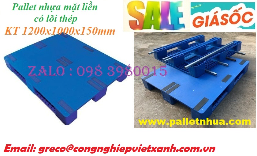 Pallet nhựa xanh