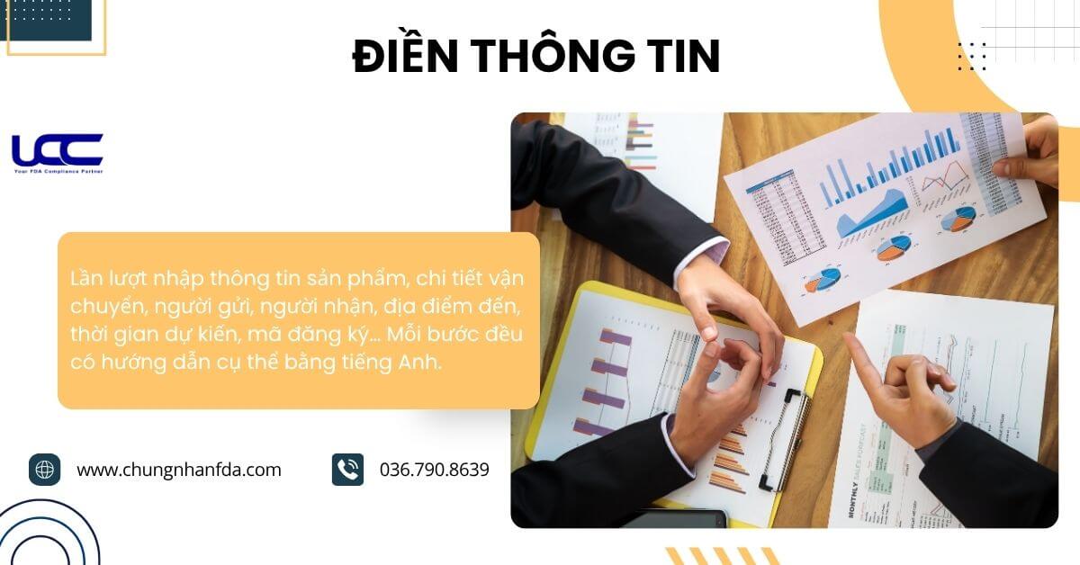 Điền các thông tin liên quan