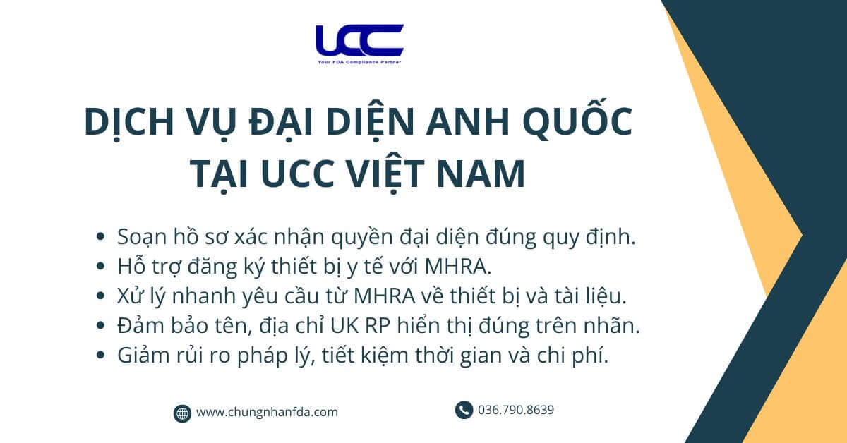 Dịch vụ Đại diện Anh Quốc tại UCC Việt Nam
