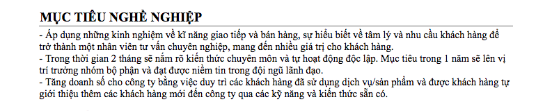 muc tieu nghe nghiep