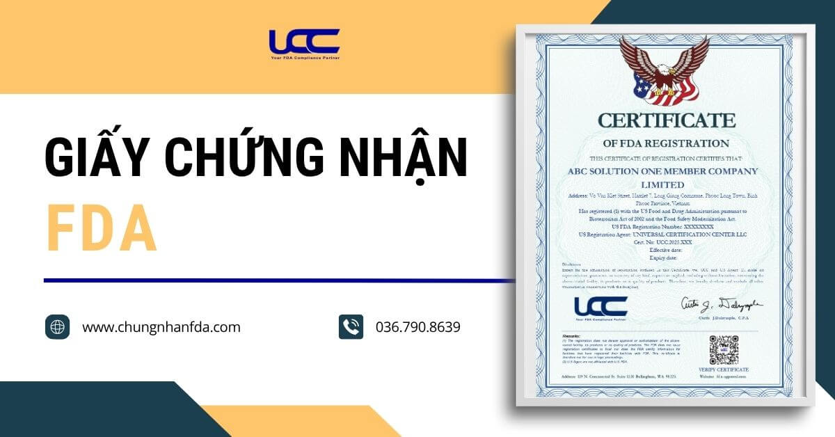 Giấy chứng nhận FDA