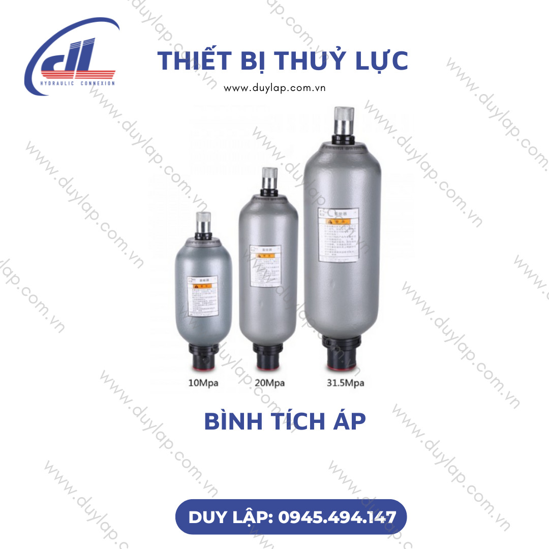 Bình tích áp giúp lưu trữ và điều hòa áp suất của chất lỏng hoặc khí 