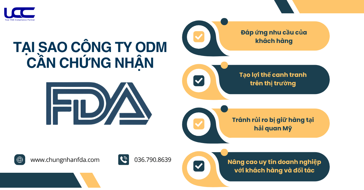 Tại sao công ty ODM mỹ phẩm cần quan tâm đến chứng nhận FDA