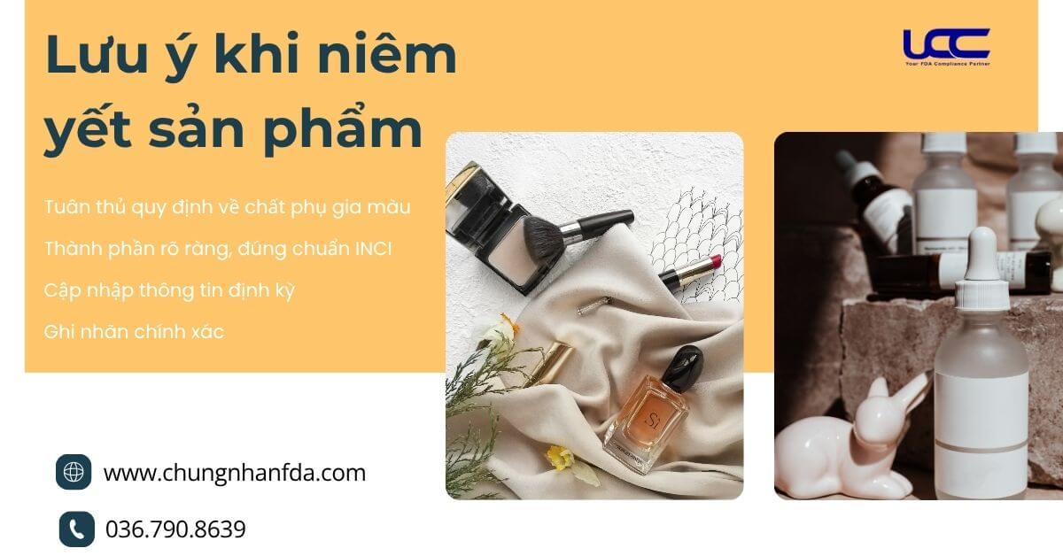 Lưu ý khi niêm yết sản phẩm 