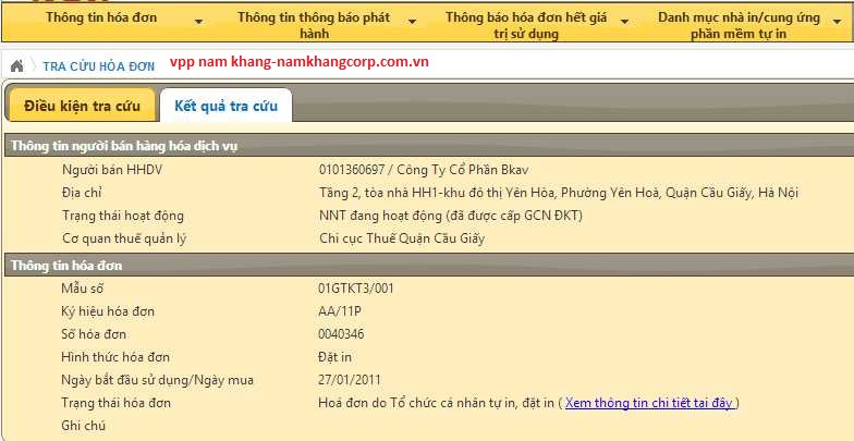 tra cứu hóa đơn gtgt