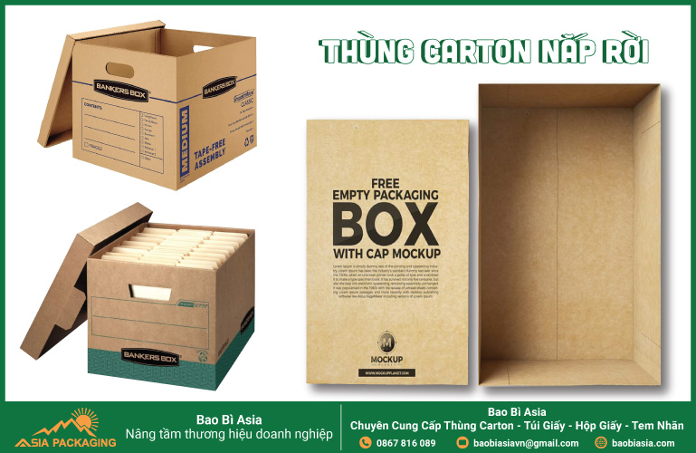 Thùng carton nắp rời