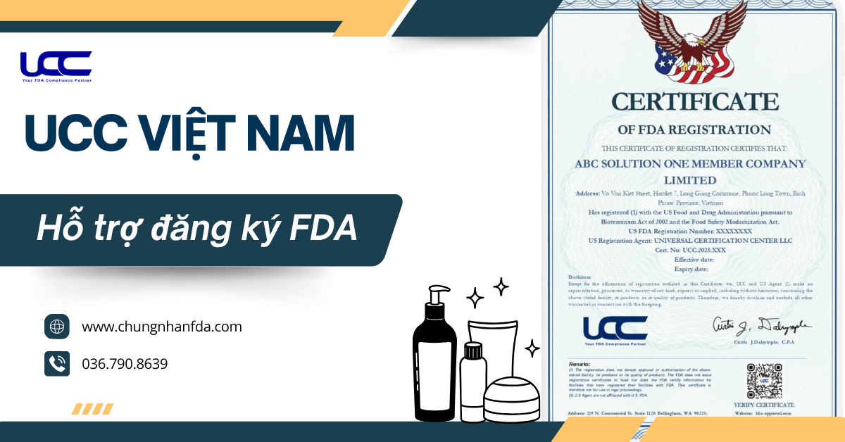 UCC Việt Nam hỗ trợ doanh nghiệp đạt chứng nhận FDA công ty ODM